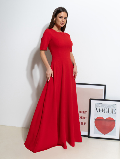 Платье макси ISSA Plus модель 14498_красный — фото - INTERTOP