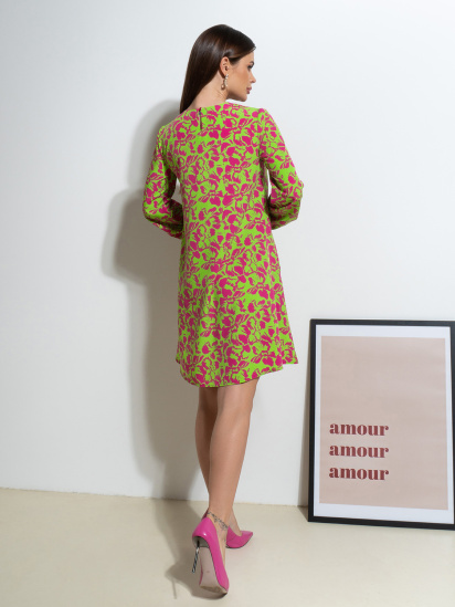 Платье мини ISSA Plus модель 14513_мультиколор — фото 3 - INTERTOP