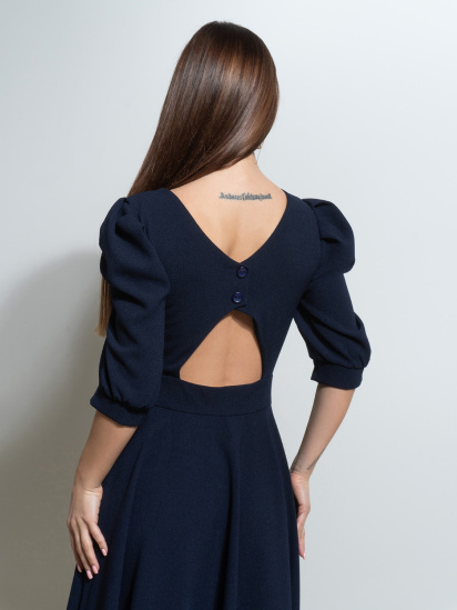 Платье макси ISSA Plus модель 14527_темно_синий — фото 3 - INTERTOP