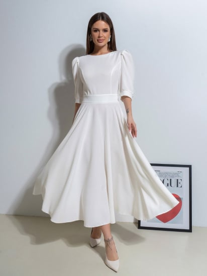 Сукня максі ISSA Plus модель 14527_белый — фото - INTERTOP