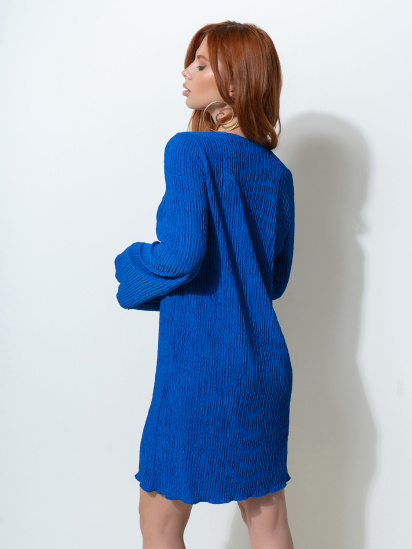 Платье мини ISSA Plus модель 14539_синий — фото - INTERTOP