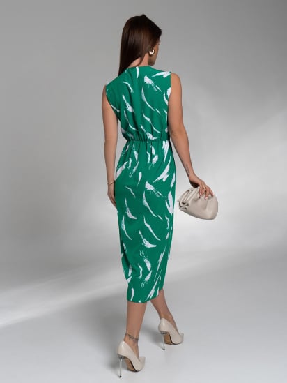 Сукня міді ISSA Plus модель 14576_зеленый — фото 3 - INTERTOP