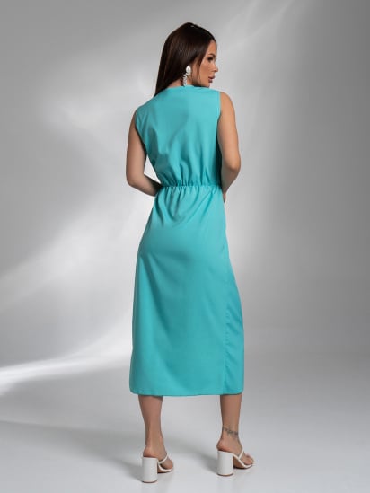 Платье миди ISSA Plus модель 14578_мятный — фото 3 - INTERTOP