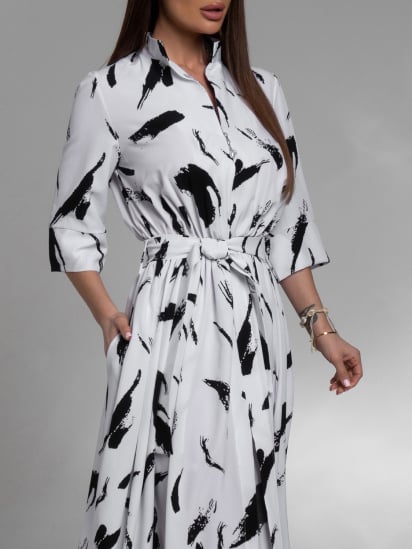 Платье макси ISSA Plus модель 14579_белый — фото 4 - INTERTOP