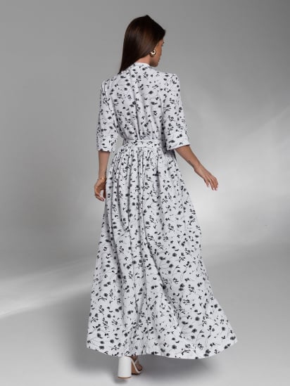 Платье макси ISSA Plus модель 14580_белый — фото 3 - INTERTOP