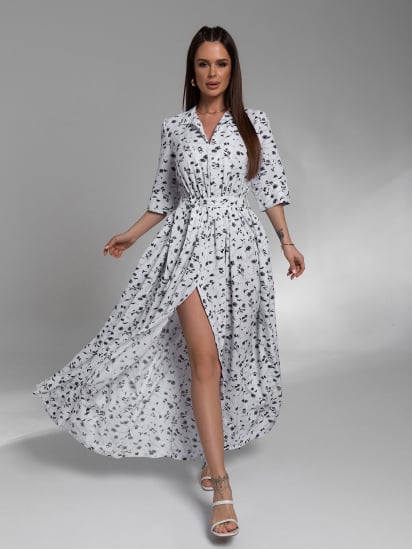 Платье макси ISSA Plus модель 14580_белый — фото - INTERTOP