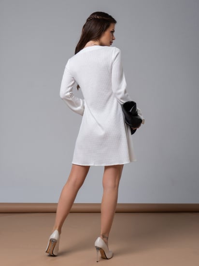 Платье мини ISSA Plus модель 14593_белый — фото 3 - INTERTOP
