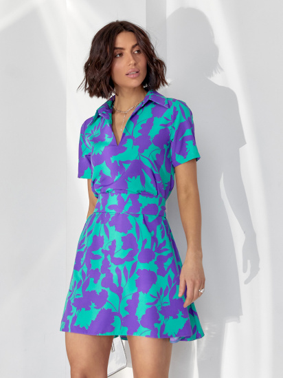 Сукня міні ISSA Plus модель 14606_фиолетовый — фото - INTERTOP