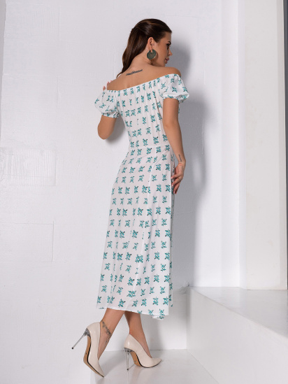 Платье миди ISSA Plus модель 14644_белый — фото 3 - INTERTOP
