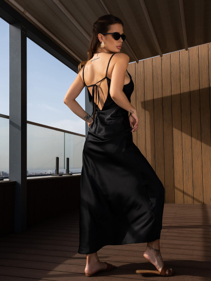 Сукня максі ISSA Plus модель 14663_черный — фото 3 - INTERTOP