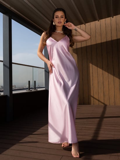 Сукня максі ISSA Plus модель 14663_розовый — фото - INTERTOP