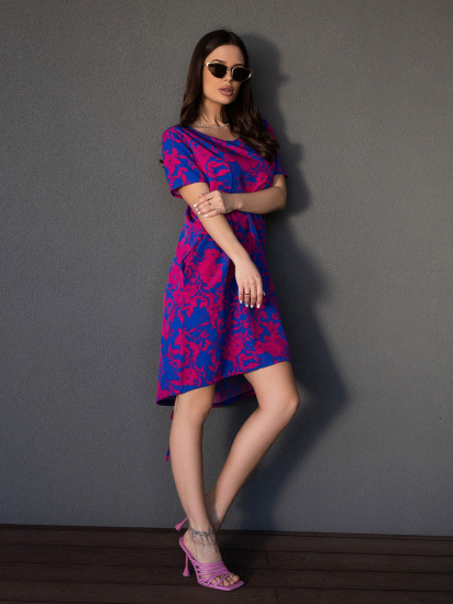Сукня міні ISSA Plus модель 14676_синий — фото - INTERTOP
