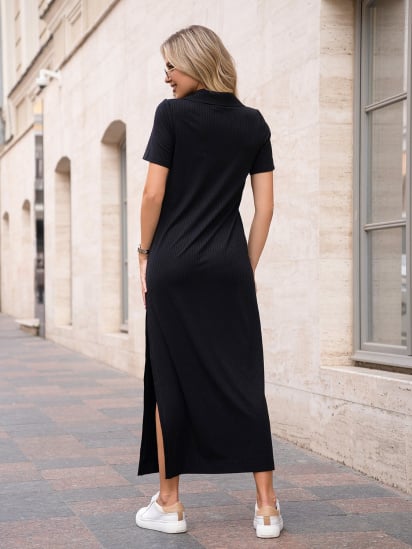 Сукня максі ISSA Plus модель 14756_черный — фото 3 - INTERTOP