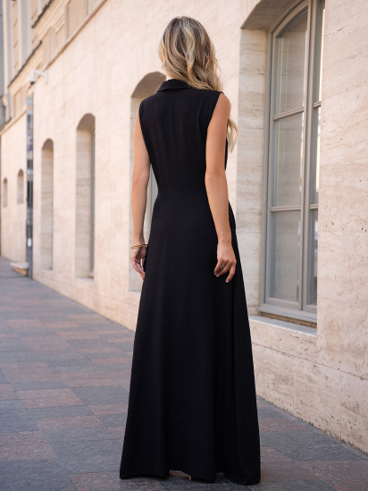 Платье макси ISSA Plus модель 14757_черный — фото 3 - INTERTOP