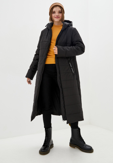 Пальто з утеплювачем Danna модель 1503BL — фото 6 - INTERTOP