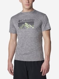 Сірий - Футболка спортивна Columbia Zero Rules™ Short Sleeve Graphic