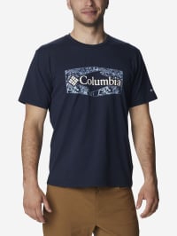 Синій - Футболка спортивна Columbia Sun Trek Short Sleeve Graphic Tee