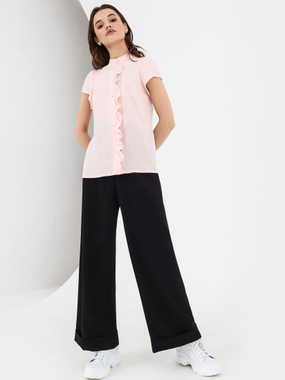 Блуза с коротким рукавом VOVK модель 07483 пудровий — фото 4 - INTERTOP