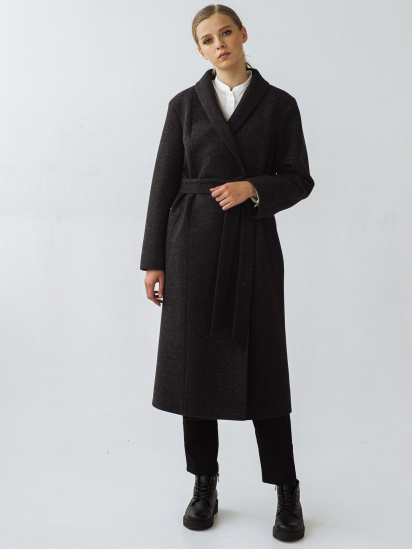 Пальто VOVK модель 09312 чорний — фото - INTERTOP