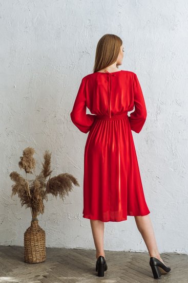 Сукні VOVK модель 09492 червоний — фото - INTERTOP