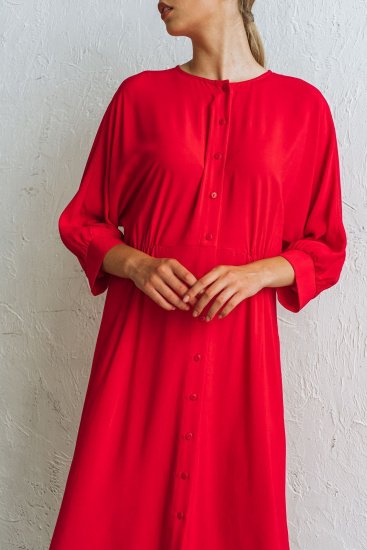Сукні VOVK модель 08459 червоний — фото 4 - INTERTOP