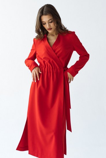 Сукні VOVK модель 09351 червоний — фото - INTERTOP