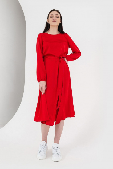 Сукні VOVK модель 07198 червоний — фото 3 - INTERTOP