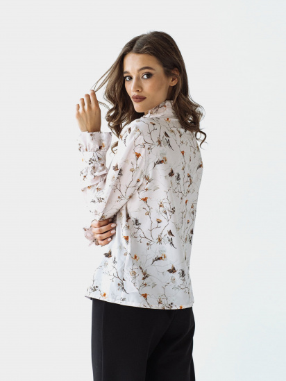 Блуза з довгим рукавом VOVK модель 08390 квіти — фото - INTERTOP