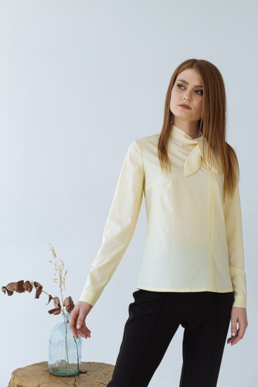 Блуза з довгим рукавом VOVK модель 08200 лимонний — фото - INTERTOP