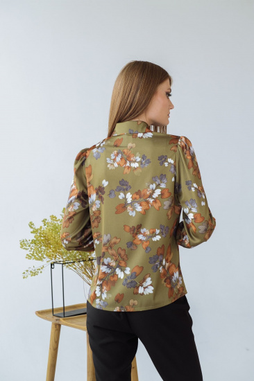 Блуза з довгим рукавом VOVK модель 08336 квіти — фото - INTERTOP