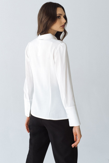 Блуза з довгим рукавом VOVK модель 08229 молочний — фото - INTERTOP