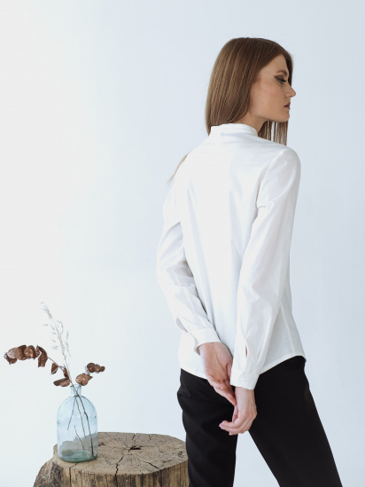 Блуза з довгим рукавом VOVK модель 09505 молочний — фото 3 - INTERTOP