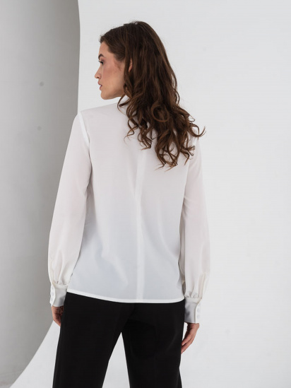 Блуза з довгим рукавом VOVK модель 07465 білий — фото - INTERTOP