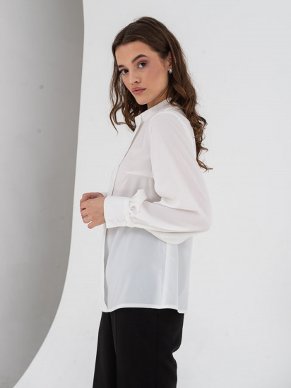 Блуза с длинным рукавом VOVK модель 07465 білий — фото 3 - INTERTOP