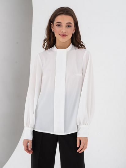 Блуза з довгим рукавом VOVK модель 07465 білий — фото - INTERTOP