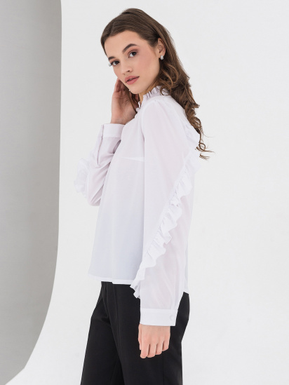 Блуза з довгим рукавом VOVK модель 07466 білий — фото 3 - INTERTOP