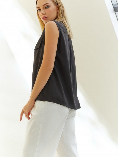 Блуза VOVK модель 011051 чорний — фото 4 - INTERTOP