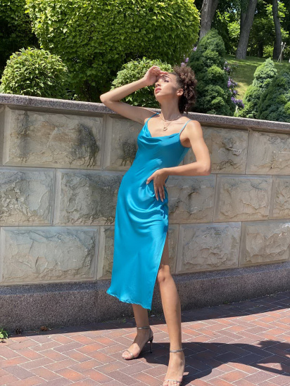 Сукня VOVK модель 011887 бірюзовий — фото - INTERTOP