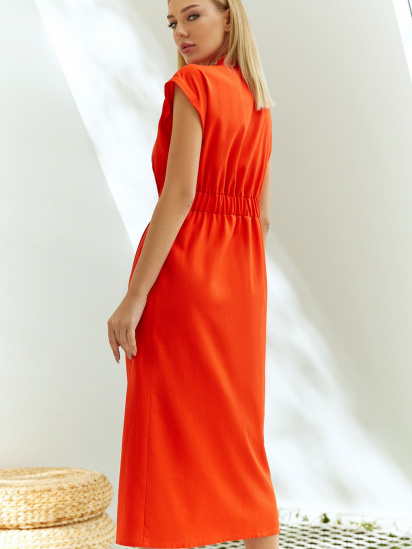 Платья VOVK модель 011289 помаранчевий — фото 4 - INTERTOP