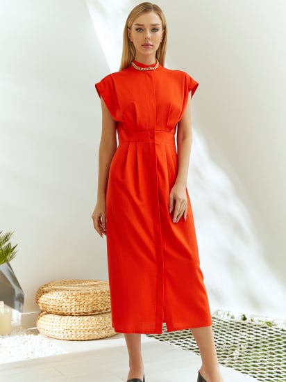 Сукні VOVK модель 011289 помаранчевий — фото - INTERTOP