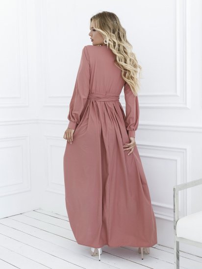Платья ISSA Plus модель 12107_темно-розовый — фото 3 - INTERTOP