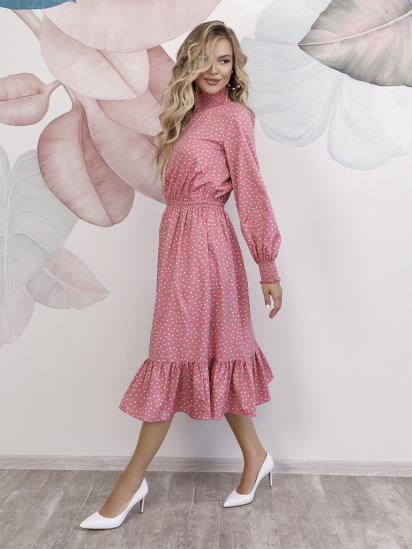 Платья ISSA Plus модель 12151_розовый — фото - INTERTOP
