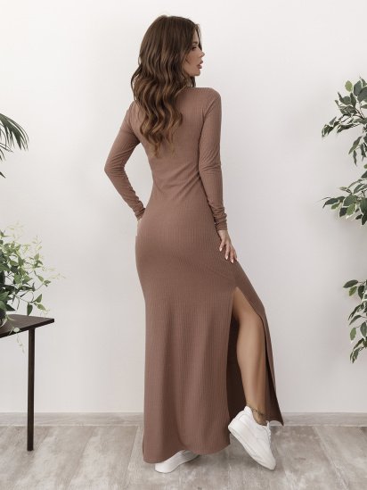 Сукні ISSA Plus модель 12173_светло-коричневый — фото 3 - INTERTOP