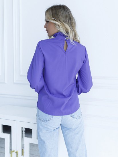 Блуза ISSA Plus модель SA-10_фиолетовый — фото 4 - INTERTOP