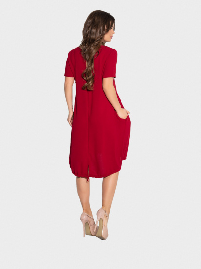 Платья ISSA Plus модель 10497_бордовый — фото - INTERTOP