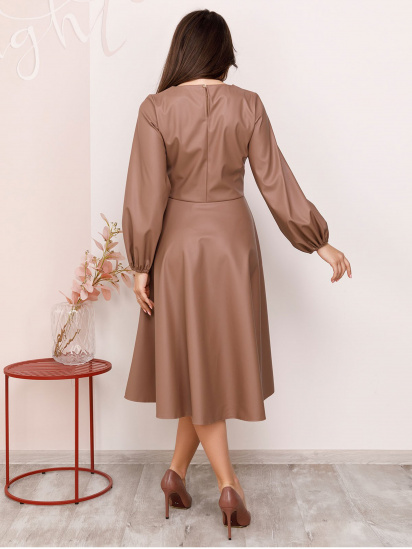 Сукні ISSA Plus модель 12379_коричневый — фото 3 - INTERTOP