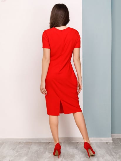Платья ISSA Plus модель 12491_красный — фото 3 - INTERTOP