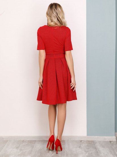 Платья ISSA Plus модель 12505_красный — фото 3 - INTERTOP