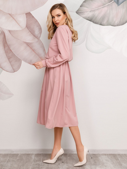 Платья ISSA Plus модель 12510_розовый — фото - INTERTOP