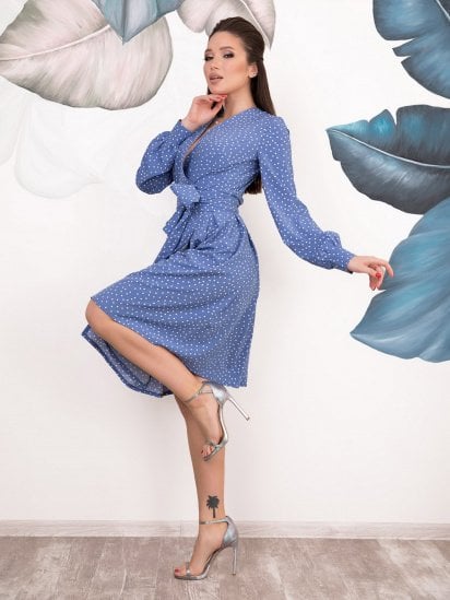 Сукні ISSA Plus модель 12099_голубой — фото - INTERTOP
